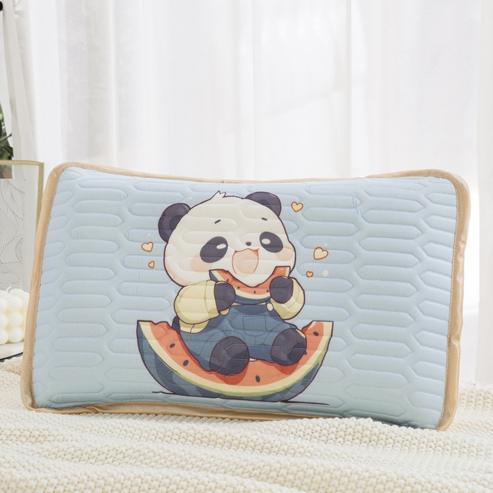 91家纺网 家纺一手货源 找家纺 (总) 乐秀 2025新款凉感丝乳胶夹层枕套