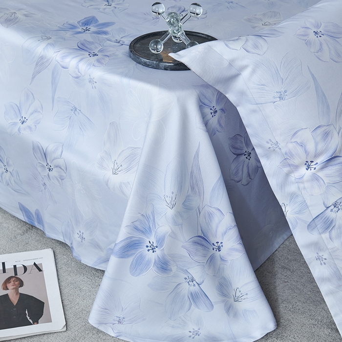 91家纺网 家纺一手货源 找家纺 时亿家居 2025新款金太阳玉精凉席三件套 蓝槿