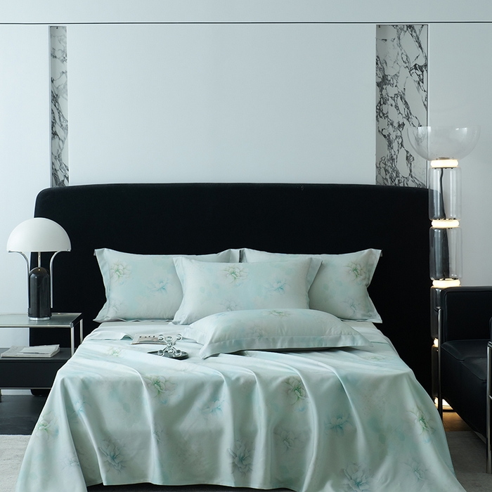 91家纺网 家纺一手货源 找家纺 时亿家居 2025新款金太阳玉精凉席三件套 越桃