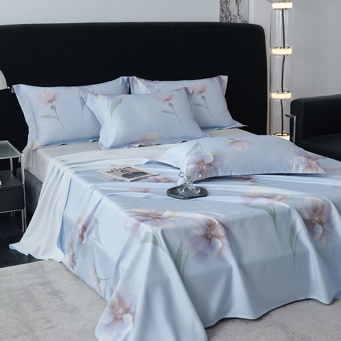 91家纺网 家纺一手货源 找家纺 时亿家居 2025新款金太阳玉精凉席三件套 春诗