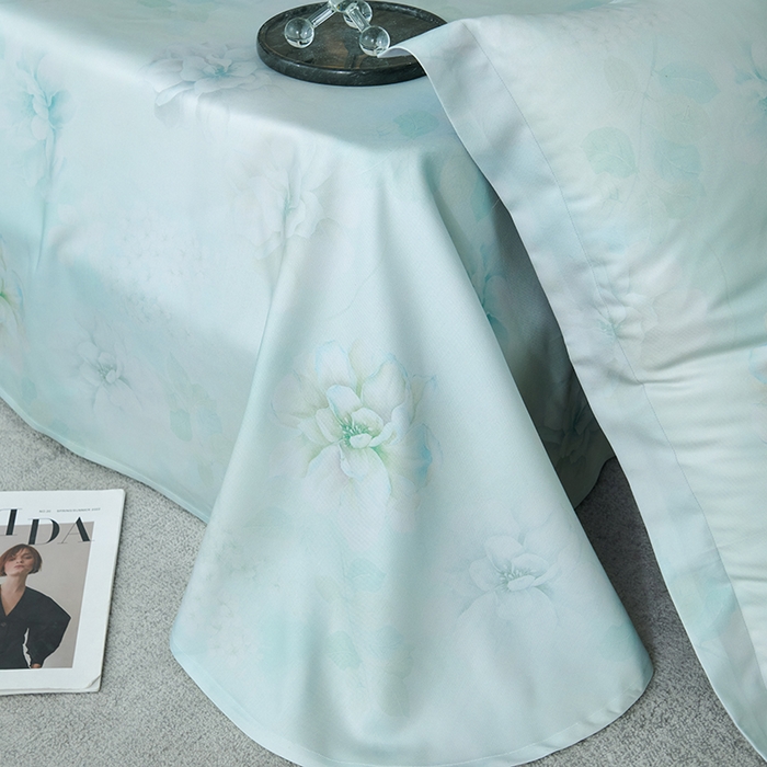 91家纺网 家纺一手货源 找家纺 时亿家居 2025新款金太阳玉精凉席三件套 越桃