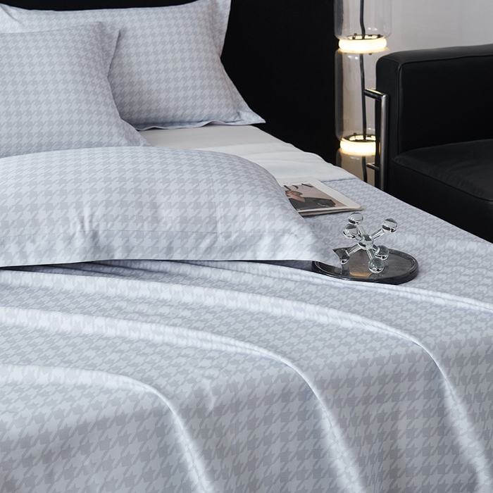 91家纺网 家纺一手货源 找家纺 时亿家居 2025新款金太阳玉精凉席三件套 飞鸟