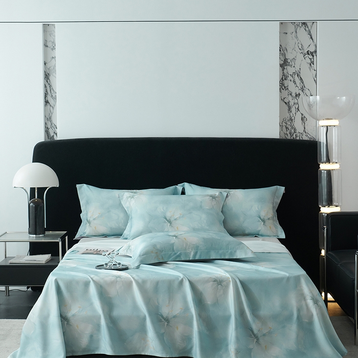 91家纺网 家纺一手货源 找家纺 时亿家居 2025新款金太阳玉精凉席三件套 优致