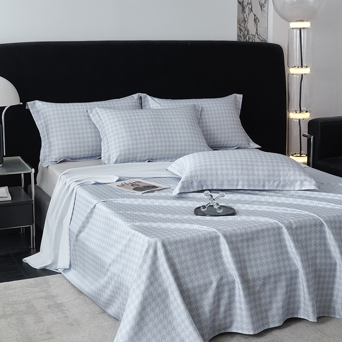 91家纺网 家纺一手货源 找家纺 时亿家居 2025新款金太阳玉精凉席三件套 飞鸟