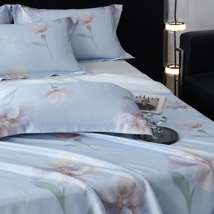 91家纺网 家纺一手货源 找家纺 时亿家居 2025新款金太阳玉精凉席三件套 春诗