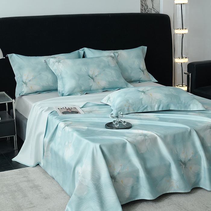 91家纺网 家纺一手货源 找家纺 时亿家居 2025新款金太阳玉精凉席三件套 优致