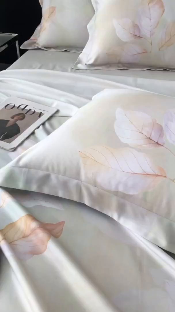 91家纺网 家纺一手货源 找家纺 时亿家居 2025新款金太阳玉精凉席三件套 叶之歌