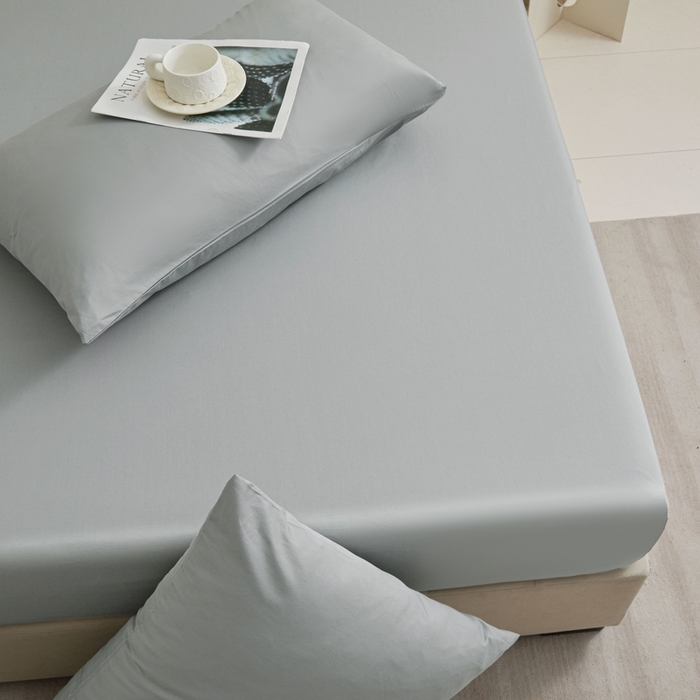 91家纺网 家纺一手货源 找家纺 优眠坊 2025新款全棉13372单床笠 大象灰