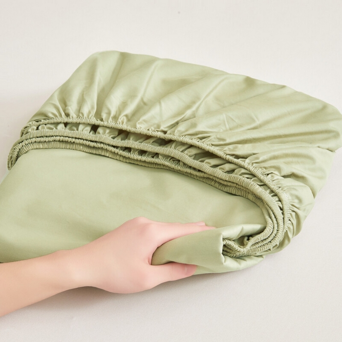 91家纺网 家纺一手货源 找家纺 优眠坊 2025新款全棉13372单床笠 橄榄绿