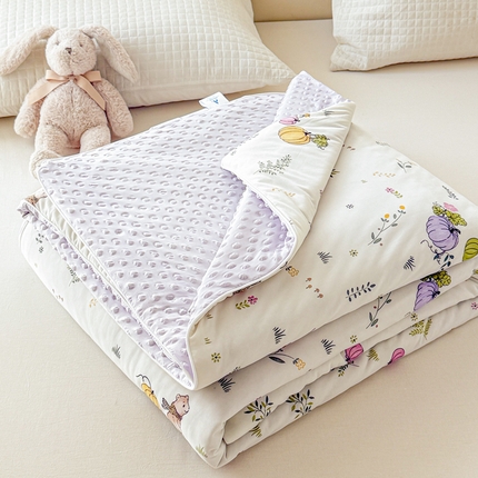 91家纺网 家纺一手货源 找家纺 （总）米可 2025新款A类凉感丝冰豆豆夏凉被