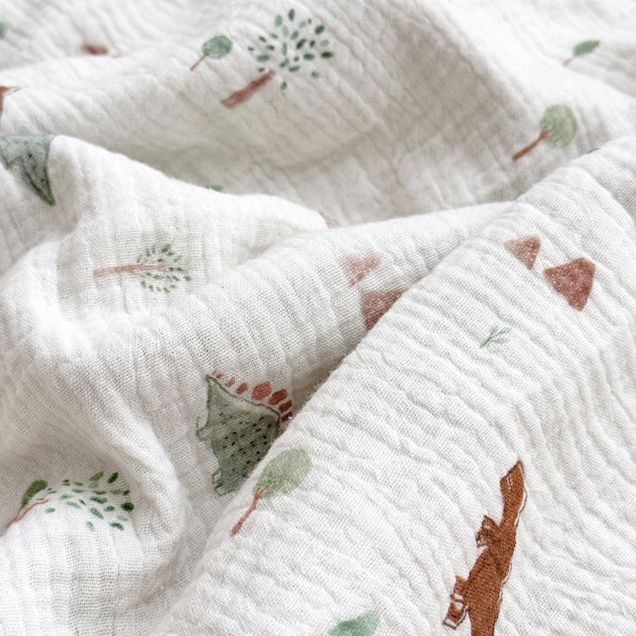 91家纺网 家纺一手货源 找家纺 BOSS 2025新款全棉纯棉皱皱纱儿童盖毯夏被  幼儿园夏被夏凉被空调被