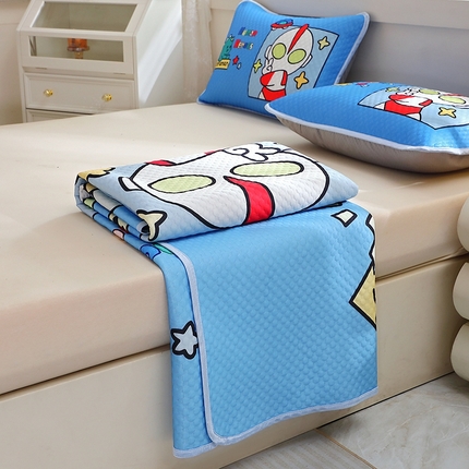 91家纺网 家纺一手货源 找家纺 （总）2025大版卡通夏季凉豆豆凉席三件套空调房床笠款凉席三件套