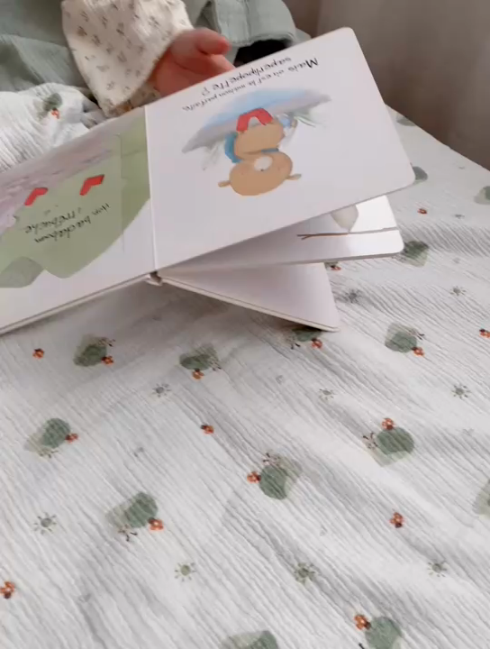 91家纺网 家纺一手货源 找家纺 BOSS 2025新款全棉纯棉皱皱纱儿童盖毯夏被  幼儿园夏被夏凉被空调被