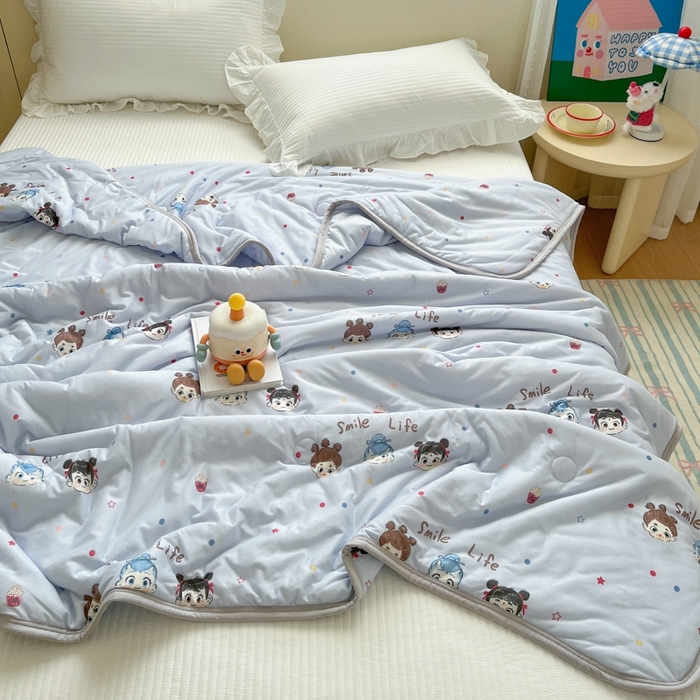 91家纺网 家纺一手货源 找家纺 预言家纺 2024新款A类针织棉夏被