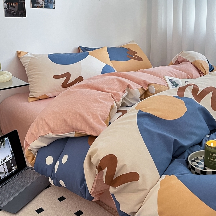 91家纺网 家纺一手货源 找家纺 吉象家纺 2025新款全棉印花四件套