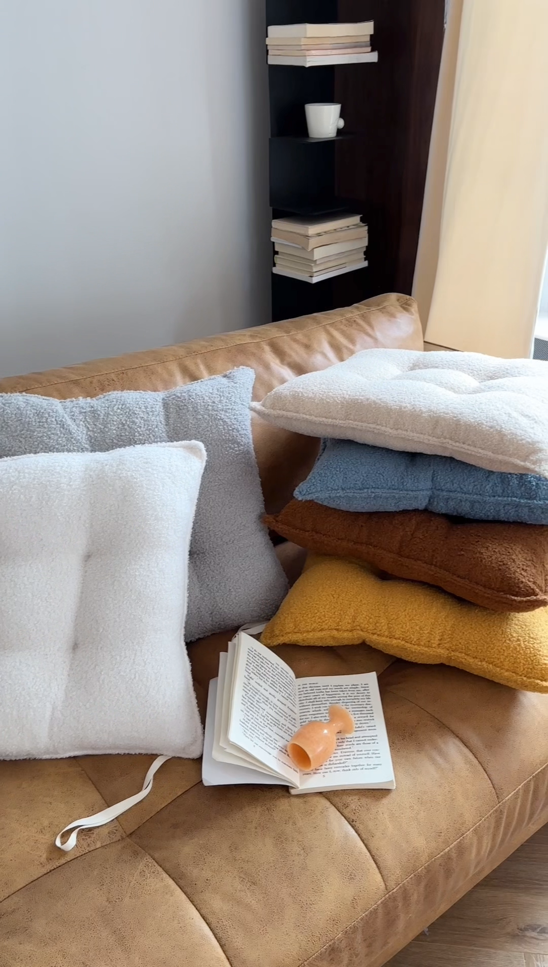 91家纺网 家纺一手货源 找家纺 （总）美茉家居 2025新款泰迪绒方形坐垫