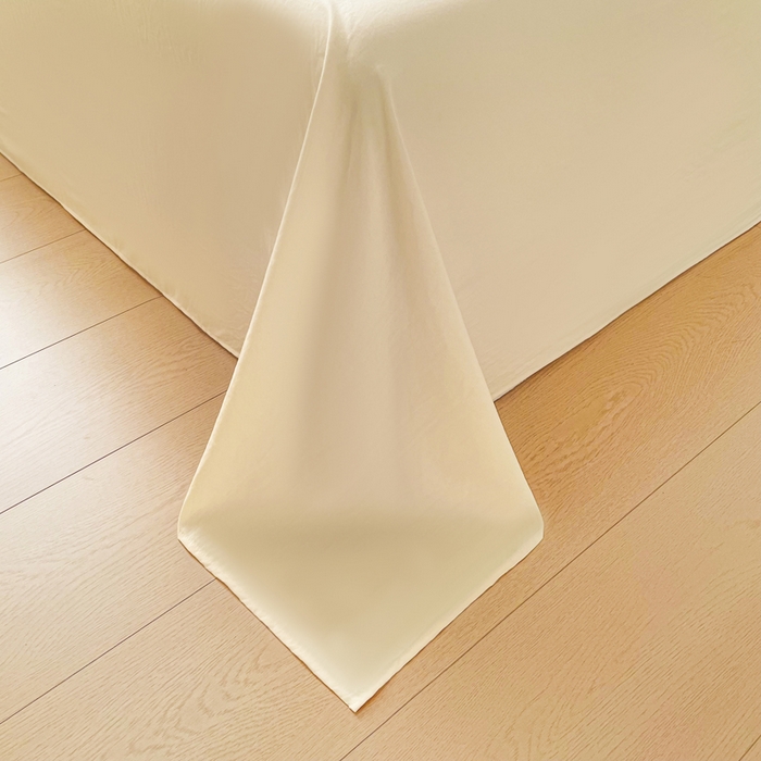 91家纺网 家纺一手货源 找家纺 牛魔王家居 2025新款糯糯棉床单枕套纯色单床单 嫩黄