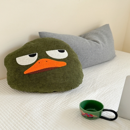 美茉家居 2025新款云朵绒异形抱枕 白眼鸭
