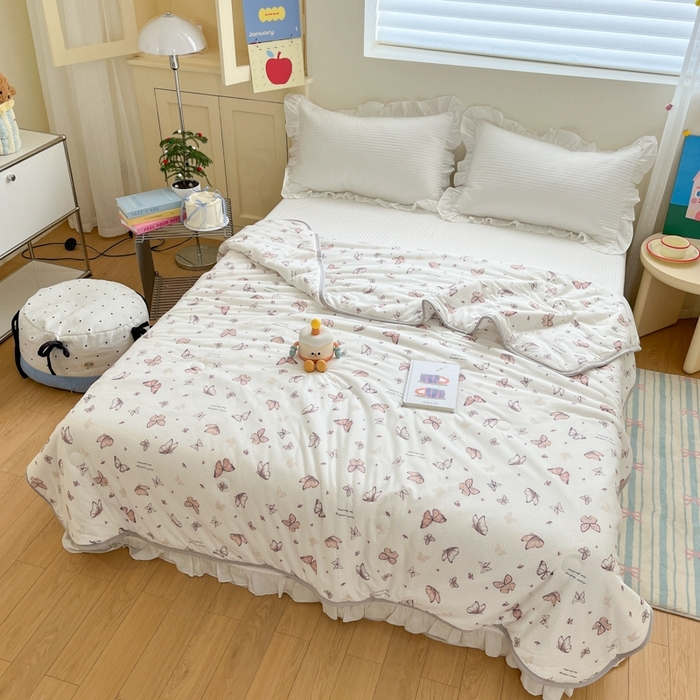 91家纺网 家纺一手货源 找家纺 预言家纺 2024新款A类针织棉夏被