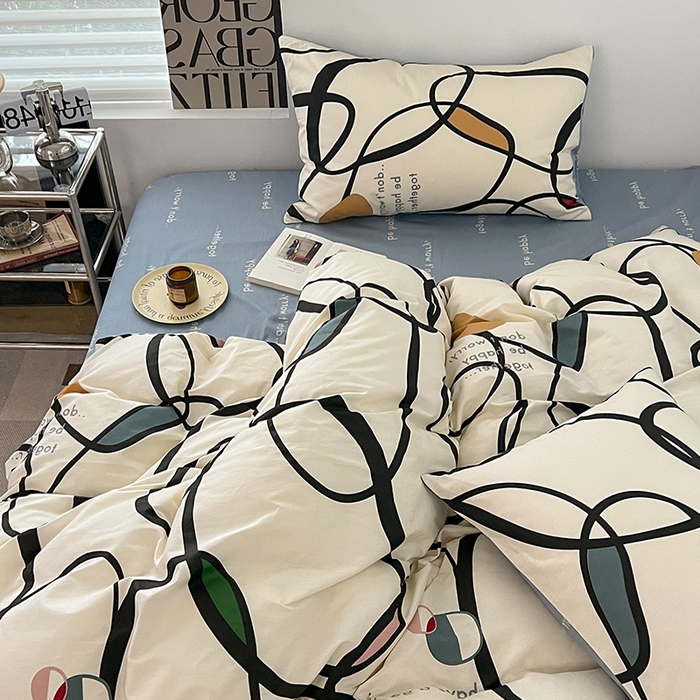 91家纺网 家纺一手货源 找家纺 吉象家纺 2025新款全棉印花四件套