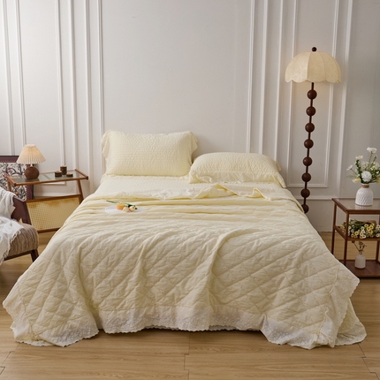 91家纺网 家纺一手货源 找家纺 （总）上喜 2025新款韩国砂洗床盖+多功能夏被