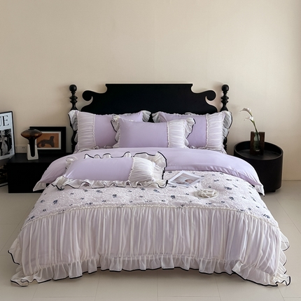 91家纺网 家纺一手货源 找家纺 （总）艺玲家纺2025新款法式高定香榭丽四件套系列