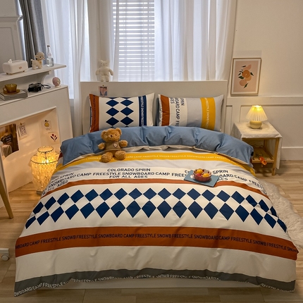 91家纺网 家纺一手货源 找家纺 （总）吉象家纺 2025新款全棉印花四件套