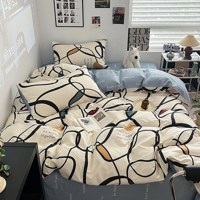 91家纺网 家纺一手货源 找家纺 吉象家纺 2025新款全棉印花四件套