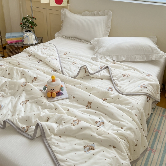 91家纺网 家纺一手货源 找家纺 预言家纺 2024新款A类针织棉夏被