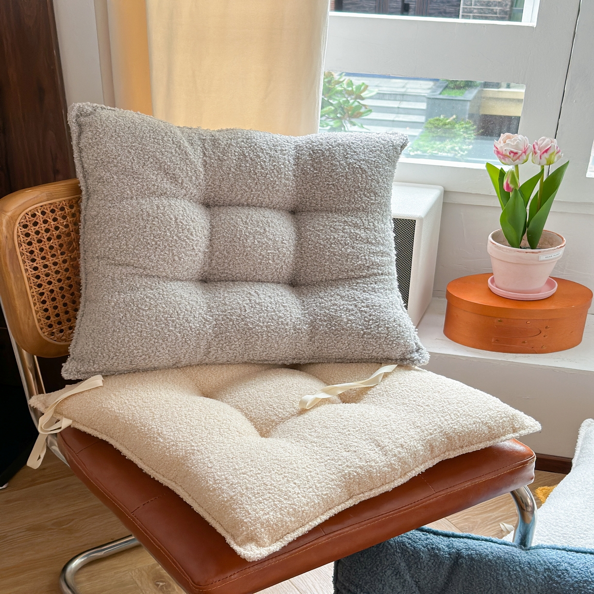 91家纺网 家纺一手货源 找家纺 （总）美茉家居 2025新款泰迪绒方形坐垫