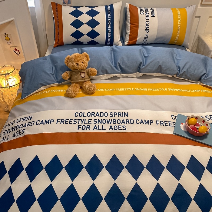 91家纺网 家纺一手货源 找家纺 吉象家纺 2025新款全棉印花四件套