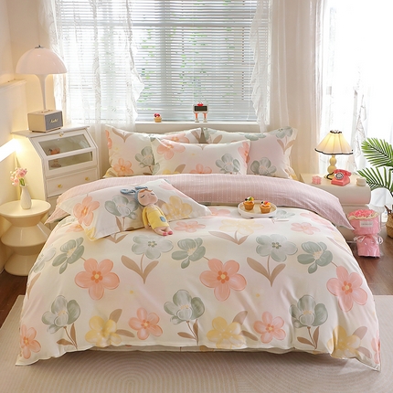 91家纺网 家纺一手货源 找家纺 （总）2025新款40s简欧全棉纯棉印花多规格系列四件套