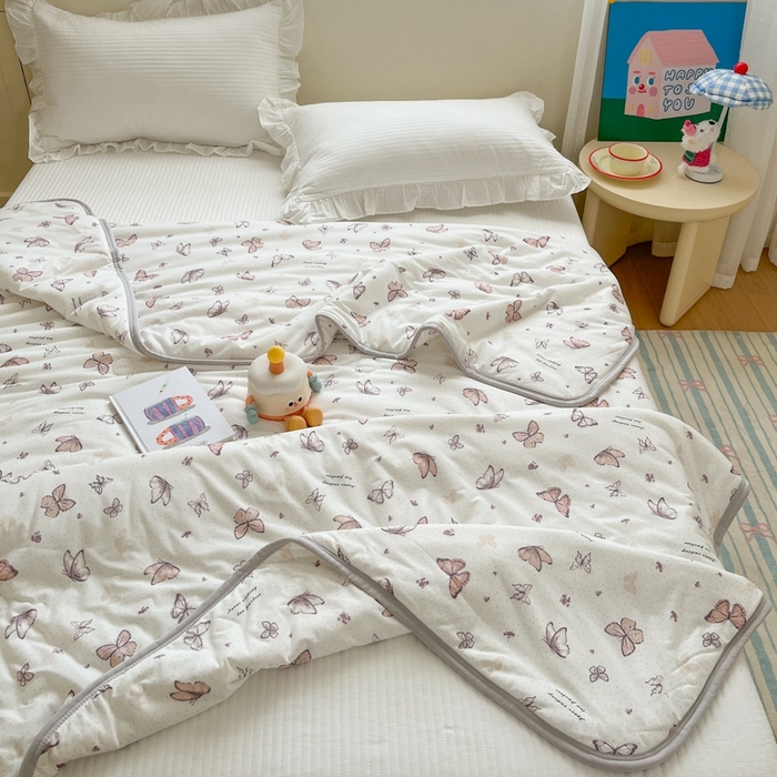 91家纺网 家纺一手货源 找家纺 预言家纺 2024新款A类针织棉夏被