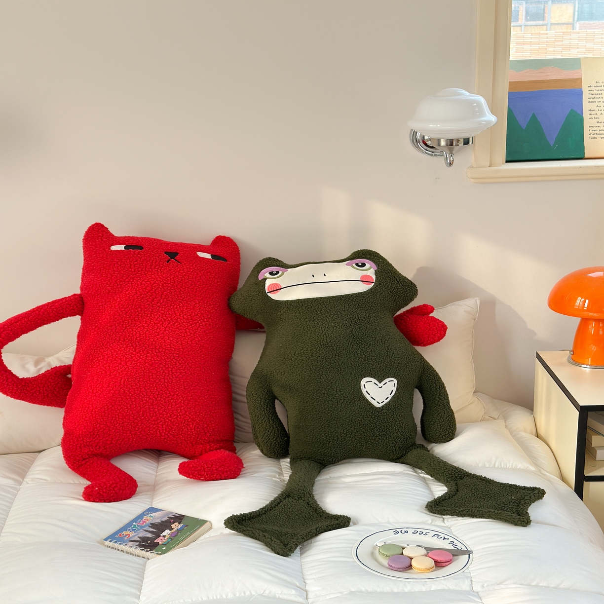 91家纺网 家纺一手货源 找家纺 （总）美茉家居 2025新款三个小可爱异形抱枕