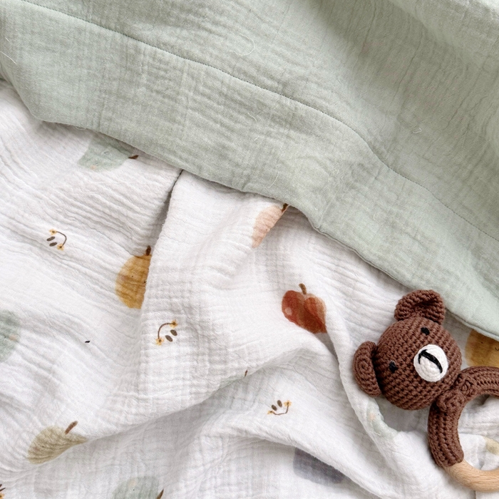 91家纺网 家纺一手货源 找家纺 BOSS 2025新款全棉纯棉皱皱纱儿童盖毯夏被  幼儿园夏被夏凉被空调被