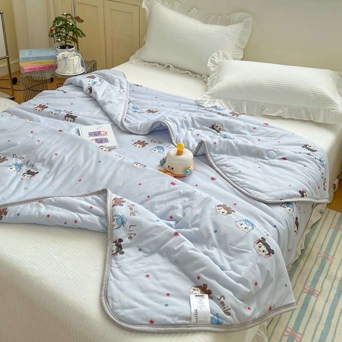 91家纺网 家纺一手货源 找家纺 预言家纺 2024新款A类针织棉夏被