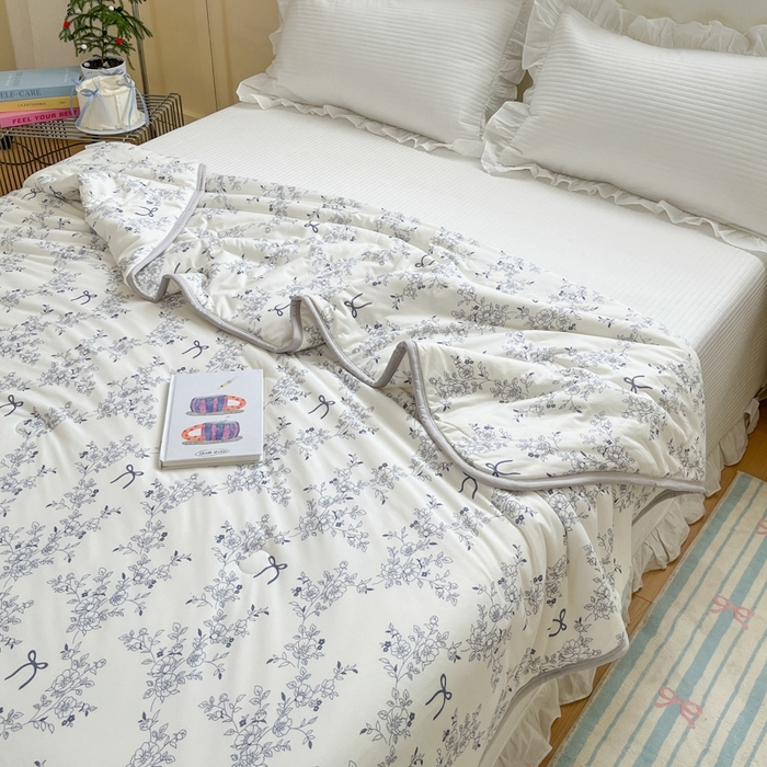 91家纺网 家纺一手货源 找家纺 预言家纺 2024新款A类针织棉夏被