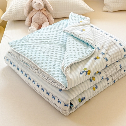 91家纺网 家纺一手货源 找家纺 （总）米可 2025新款A类凉感丝冰豆豆夏凉被