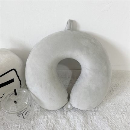 卡奥家纺 2025新款纯U型枕旅行颈椎枕 水灰32*31*12