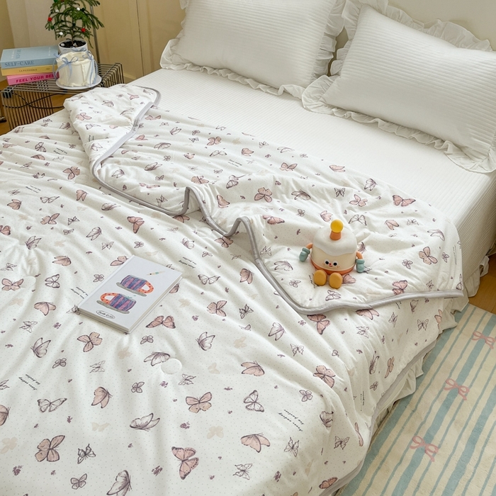 91家纺网 家纺一手货源 找家纺 预言家纺 2024新款A类针织棉夏被