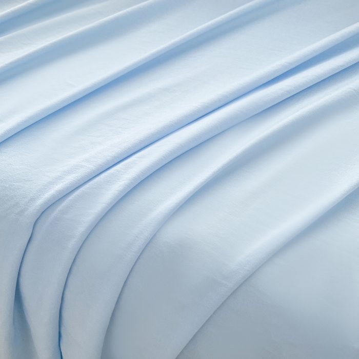 91家纺网 家纺一手货源 找家纺 牛魔王家居 2025新款糯糯棉床单枕套纯色单床单 天蓝