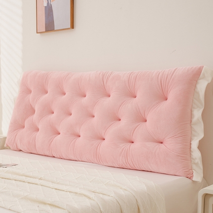 碧尔家居 2025新款靠垫卧室床头床上靠枕防撞沙榻榻米护腰大靠背免拆洗小清新水晶绒