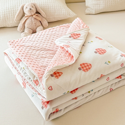 91家纺网 家纺一手货源 找家纺 （总）米可 2025新款A类凉感丝冰豆豆夏凉被