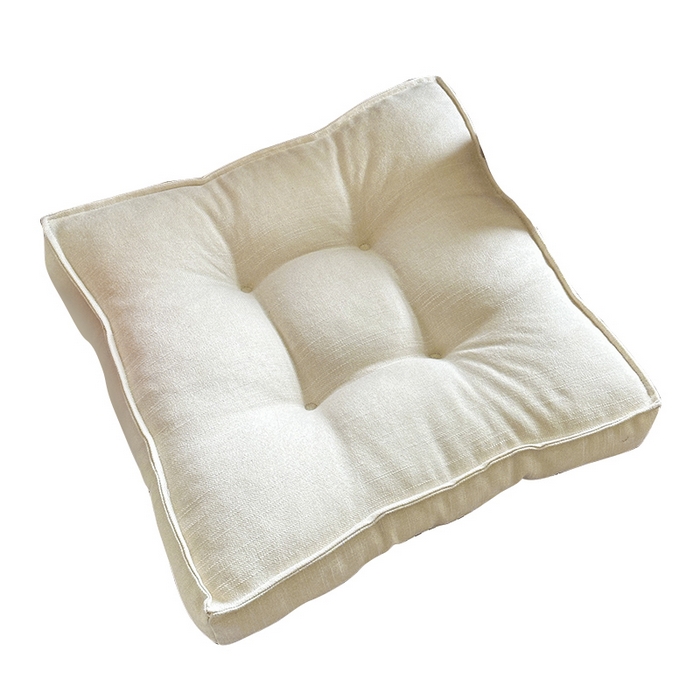 91家纺网 家纺一手货源 找家纺 （总）美茉家居 2025新款棉麻面包坐垫