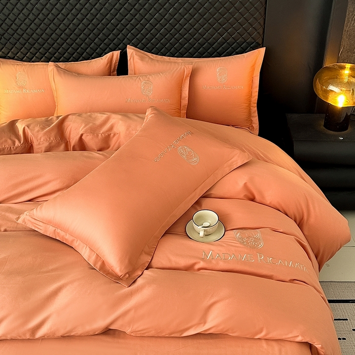 91家纺网 家纺一手货源 找家纺 （总）梦莱斯2025新款长绒棉刺绣轻奢系列四件套