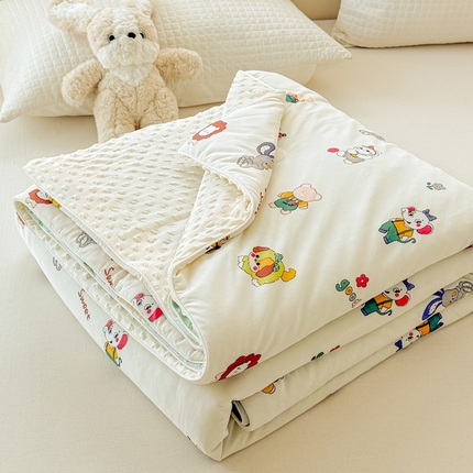 91家纺网 家纺一手货源 找家纺 （总）米可 2025新款A类凉感丝冰豆豆夏凉被