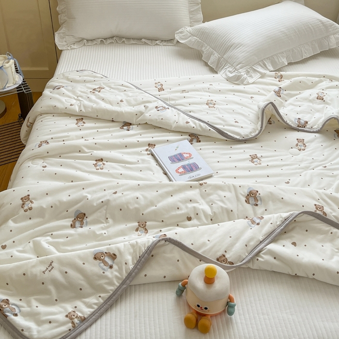 91家纺网 家纺一手货源 找家纺 预言家纺 2024新款A类针织棉夏被