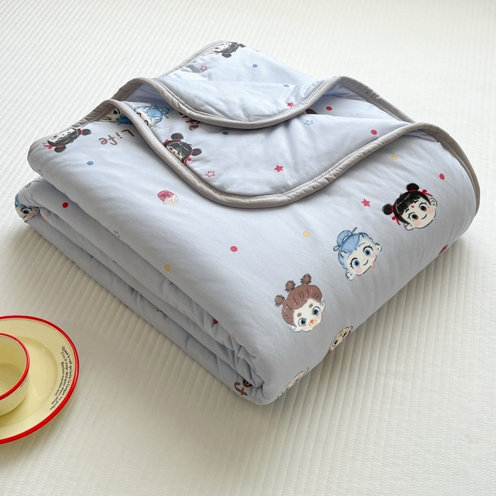 91家纺网 家纺一手货源 找家纺 预言家纺 2024新款A类针织棉夏被