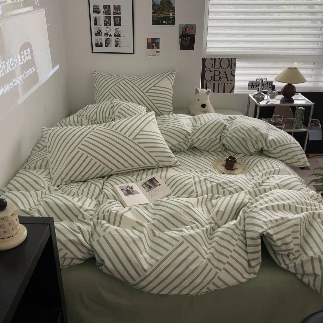 91家纺网 家纺一手货源 找家纺 （总）吉象家纺 2025新款全棉印花四件套