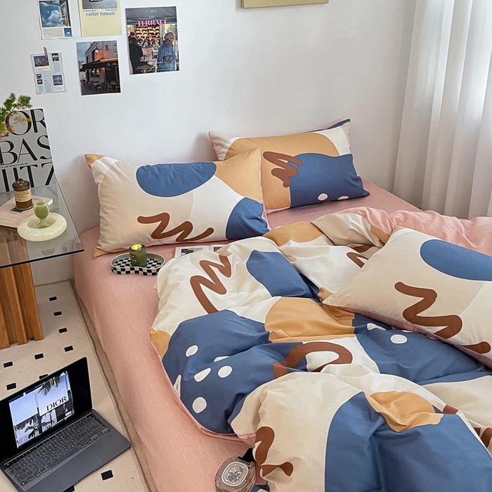 91家纺网 家纺一手货源 找家纺 吉象家纺 2025新款全棉印花四件套